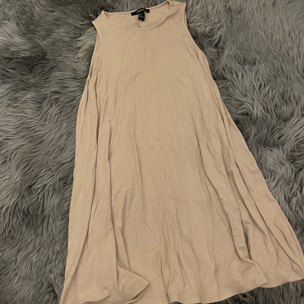 Beige tank dress